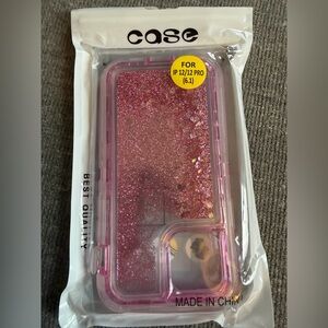 Pink Glitter Liquid iPhone 12/12 Pro Case